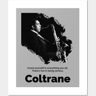 John coltrane cartoon Posters and Art